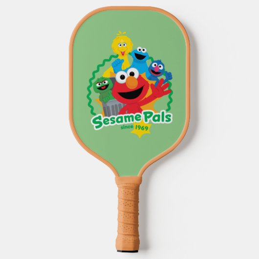 Sesamstraat | Sesamvrienden sinds 1969 Pickleball Paddle (Achterkant)