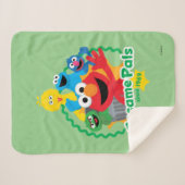 Sesamstraat | Sesamvrienden sinds 1969 Sherpa Deken (Voorkant (horizontaal))