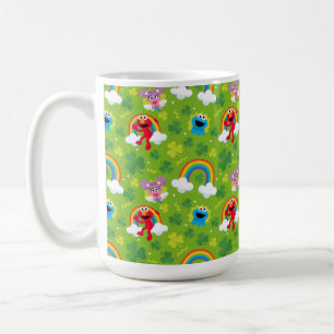 Sesamstraat Shamrock en Rainbow Pattern Koffiemok