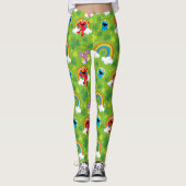Sesamstraat Shamrock en Rainbow Pattern Leggings (Voorkant)