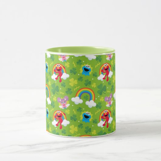 Sesamstraat Shamrock en Rainbow Pattern Mok (Midden)