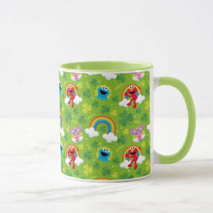 Sesamstraat Shamrock en Rainbow Pattern Mok