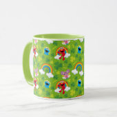 Sesamstraat Shamrock en Rainbow Pattern Mok (Voorkant links)