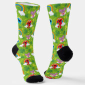 Sesamstraat Shamrock en Rainbow Pattern Sokken (Gebogen)