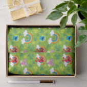 Sesamstraat Shamrock en Rainbow Pattern Tissuepapier (Geschenk)