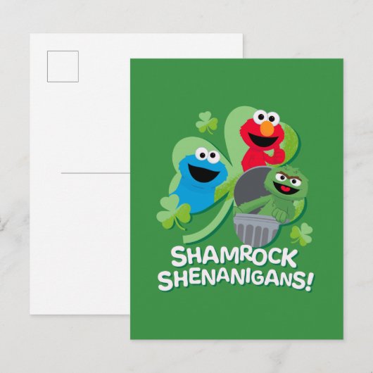 Sesamstraat | Shamrock Shenanigans! Briefkaart (Voorkant / Achterkant)