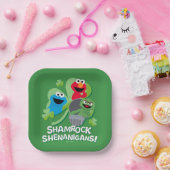 Sesamstraat | Shamrock Shenanigans! Papieren Bordje (Feest)