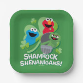 Sesamstraat | Shamrock Shenanigans! Papieren Bordje (Voorkant)