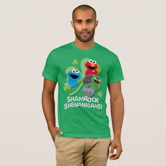 Sesamstraat | Shamrock Shenanigans! T-shirt (Voorkant volledig)