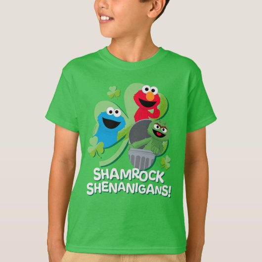 Sesamstraat | Shamrock Shenanigans! T-shirt (Voorkant)