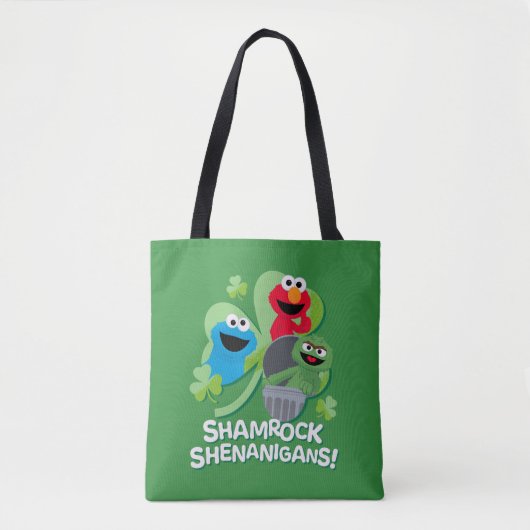 Sesamstraat | Shamrock Shenanigans! Tote Bag (Voorkant)