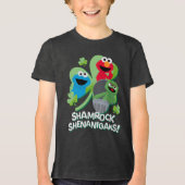 Sesamstraat | Shamrock Shenanigans! Tri-Blend Shirt (Voorkant)