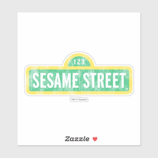 Sesamstraat Sign Sticker (Vel)