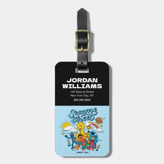 Sesamstraat | Sinds 1969 Bagagelabel (Voorkant verticaal)