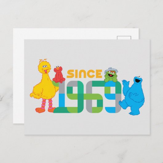 Sesamstraat | Sinds 1969 Briefkaart (Voorkant / Achterkant)