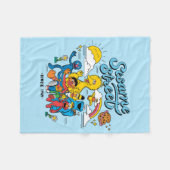 Sesamstraat | Sinds 1969 Fleece Deken (Voorkant (Horizontaal))
