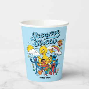 Sesamstraat Sinds 1969 Papieren Bekers