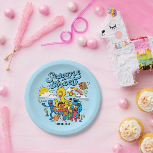 Sesamstraat | Sinds 1969 Papieren Bordje (Feest)