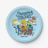 Sesamstraat | Sinds 1969 Papieren Bordje (Voorkant)