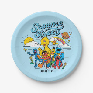 Sesamstraat Sinds 1969 Papieren Bordje