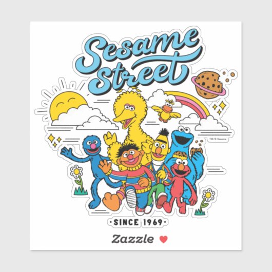 Sesamstraat | Sinds 1969 Sticker (Vel)