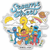 Sesamstraat | Sinds 1969 Sticker (Voorkant)