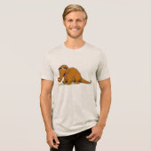 Sesamstraat Snuffleupagus Tri-Blend Shirt (Voorkant volledig)