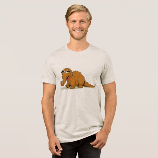  Sesamstraat Snuffleupagus Tri-Blend Shirt (Voorkant volledig)