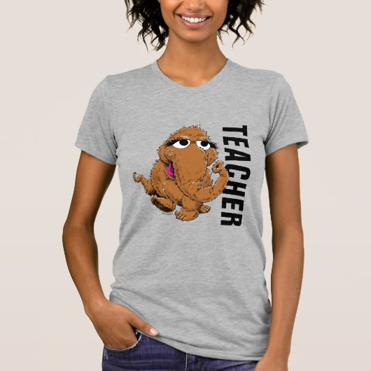 Sesamstraat |  Snuffy Teacher T-shirt (Voorkant)