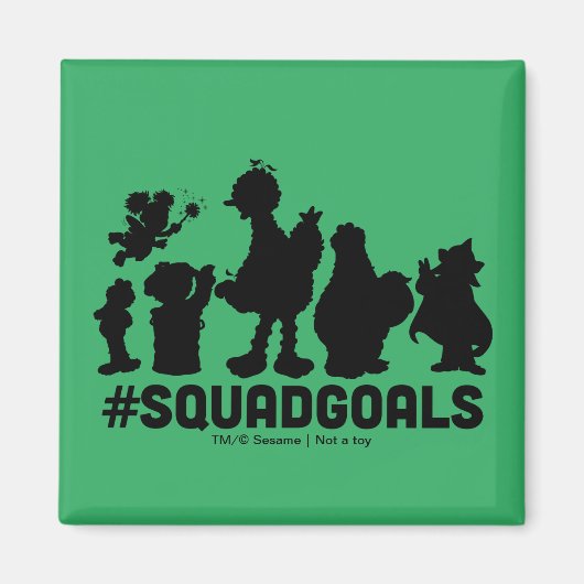 Sesamstraat - #SquadGoals Magneet (Voorkant)