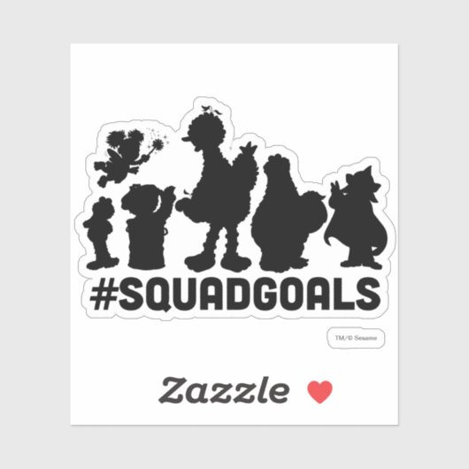 Sesamstraat - #SquadGoals Sticker (Vel)