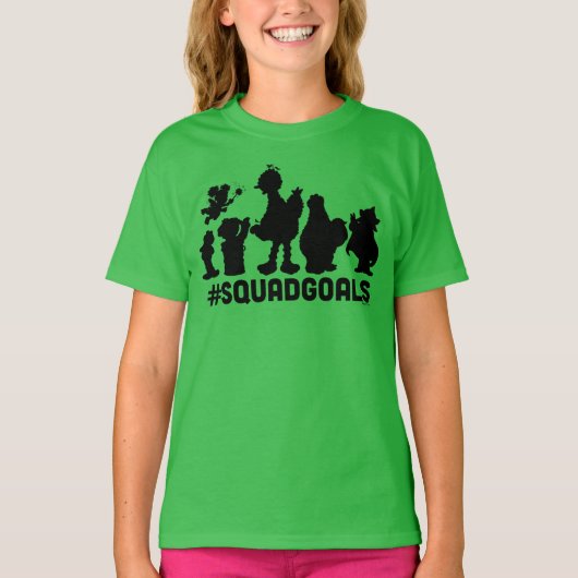 Sesamstraat - #SquadGoals T-shirt (Voorkant)