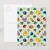 Sesamstraat St. Patrick's Day Patroon Briefkaart (Voorkant / Achterkant)