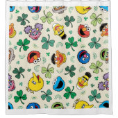 Sesamstraat St. Patrick's Day Patroon Douchegordijn (Voorkant)