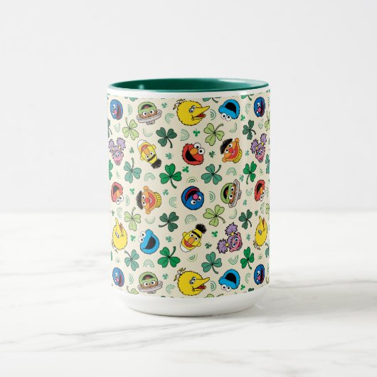 Sesamstraat St. Patrick's Day Patroon Mok (Midden)