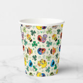 Sesamstraat St. Patrick's Day Patroon Papieren Bekers (Rechts)