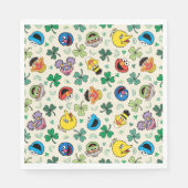 Sesamstraat St. Patrick's Day Patroon Servet (Voorkant)