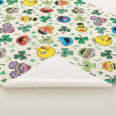 Sesamstraat St. Patrick's Day Patroon Sherpa Deken (3/4)