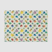 Sesamstraat St. Patrick's Day Patroon Tissuepapier (Voorkant)