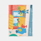 Sesamstraat | Straatscène Fleece Deken (Voorkant)