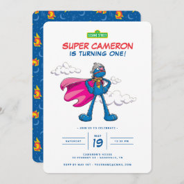Sesamstraat | Super Grover Birthday Kaart