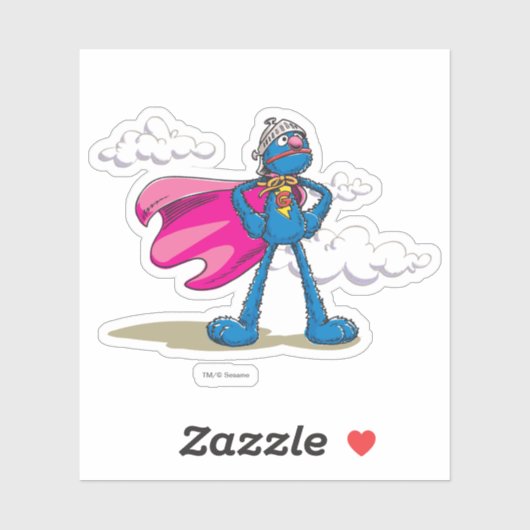 Sesamstraat Super Grover Sticker (Vel)