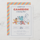 Sesamstraat | Surf's Up Summer Birthday Kaart (Voorkant / Achterkant)