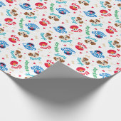 Sesamstraat | Tango, Elmo en Grover Pattern Cadeaupapier (Hoek)