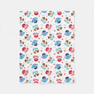 Sesamstraat   Tango, Elmo en Grover Pattern Fleece Deken