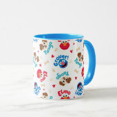 Sesamstraat | Tango, Elmo en Grover Pattern Mok (Voorkant rechts)