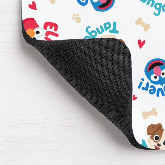 Sesamstraat | Tango, Elmo en Grover Pattern Muismat (Hoek)