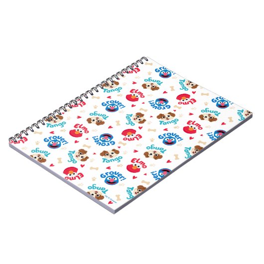 Sesamstraat | Tango, Elmo en Grover Pattern Notitieboek (Linkerzijde)