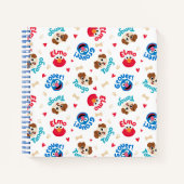 Sesamstraat | Tango, Elmo en Grover Pattern Notitieboek (Voorkant)