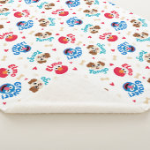 Sesamstraat | Tango, Elmo en Grover Pattern Sherpa Deken (3/4)